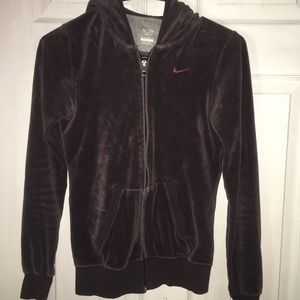Purple Nike jacket with hood xsmall